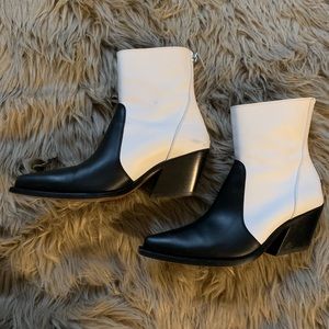 Givenchy Black and White Western Boot